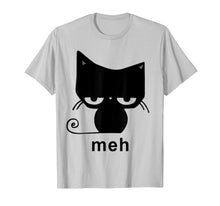 Ladda upp bild till gallerivisning, Meh Black Cat Funny Gift For Cat Lovers Men Women T-Shirt 95483