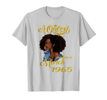 Ladda upp bild till gallerivisning, A Queen Was Born in March 1965 55th Birthday Gifts T-Shirt-2298075