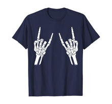 Ladda upp bild till gallerivisning, Halloween Skeleton Rocker Graphic T-Shirt 63558