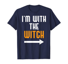 Ladda upp bild till gallerivisning, I'm With The Witch Shirt Funny Halloween Couple Costume Gift 58999