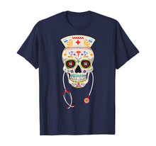 Ladda upp bild till gallerivisning, Nurse Sugar Skull Shirt Halloween Day Of The Dead Dia De Los T-Shirt 84696
