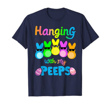Ladda upp bild till gallerivisning, Hanging With My Peeps Shirt Colorful Bunny Easter day Gifts TShirt406135