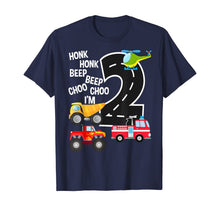 Ladda upp bild till gallerivisning, Funny shirts V-neck Tank top Hoodie sweatshirt usa uk au ca gifts for Kids Trucks 2nd Birthday Party Toddler I'm 2 Year Old Bday T-Shirt 256109