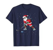 Ladda upp bild till gallerivisning, Funny shirts V-neck Tank top Hoodie sweatshirt usa uk au ca gifts for Funny Santa Claus Christmas Ice Hockey Gifts Kids Boys T-Shirt 93711