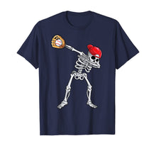 Ladda upp bild till gallerivisning, Dabbing Skeleton Baseball T shirt Halloween Boys Kids Men 57150