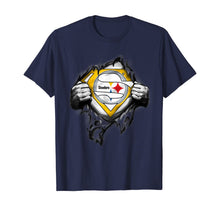 Ladda upp bild till gallerivisning, Halloween Superhero Football Pittsburgh-Steeler Fan T-Shirt 231121