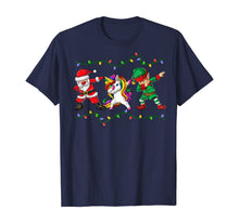 Ladda upp bild till gallerivisning, Funny shirts V-neck Tank top Hoodie sweatshirt usa uk au ca gifts for Dabbing Santa Elf Unicorn Christmas Kids Boys Men Xmas Gifts T-Shirt 526234