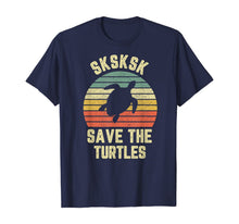 Ladda upp bild till gallerivisning, SKSKSK Save the Turtles Funny Saying Retro Vintage T-Shirt 367474