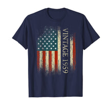 Ladda upp bild till gallerivisning, Funny shirts V-neck Tank top Hoodie sweatshirt usa uk au ca gifts for 60th Birthday Gifts Vintage 1959 Usa Flag 60 Year Old Bday T-Shirt 275764