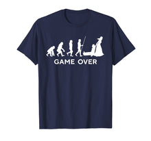 Ladda upp bild till gallerivisning, Funny shirts V-neck Tank top Hoodie sweatshirt usa uk au ca gifts for Game Over Wedding Groom Bachelor T-Shirt Funny Evolution 2598657