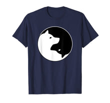 Ladda upp bild till gallerivisning, Funny shirts V-neck Tank top Hoodie sweatshirt usa uk au ca gifts for Cool Yin Yang Dog T-Shirt - Cute Shiba Inu Tee - Black White 2914686