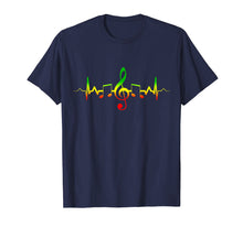 Ladda upp bild till gallerivisning, Reggae Music Heartbeat T-Shirt - Jamaica Rasta Tee Gift