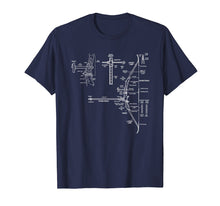 Ladda upp bild till gallerivisning, Funny shirts V-neck Tank top Hoodie sweatshirt usa uk au ca gifts for Cool Archery Tees - Bow Design Blueprint T-Shirt 2241532