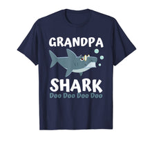 Ladda upp bild till gallerivisning, Fathers Day Gift from Wife Kids Baby Grandpa Shark Doo Doo T-Shirt 66328
