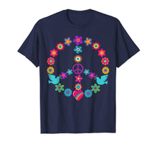 Ladda upp bild till gallerivisning, Funny shirts V-neck Tank top Hoodie sweatshirt usa uk au ca gifts for Peace Sign T-Shirt 60s 70s Flowers Dove Hippie Shirt Gift 3276109