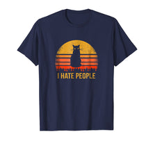 Ladda upp bild till gallerivisning, Funny shirts V-neck Tank top Hoodie sweatshirt usa uk au ca gifts for Vintage I Hate People Funny Cat Shirt 400533
