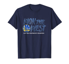 Ladda upp bild till gallerivisning, Warriors Won The West T-Shirt Oakland Basketball Fans Shirt 78340