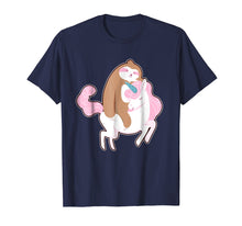 Ladda upp bild till gallerivisning, Funny shirts V-neck Tank top Hoodie sweatshirt usa uk au ca gifts for Sloth shirt Sloth riding Unicorn 2051031