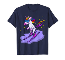 Ladda upp bild till gallerivisning, Funny shirts V-neck Tank top Hoodie sweatshirt usa uk au ca gifts for Cute Skiing Unicorn Short Sleeve T-Shirt Skiers Gifts Tee 2600765