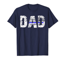 Ladda upp bild till gallerivisning, Thin Blue Line Flag T Shirts Dad Police Gifts Father's Day 131375