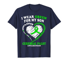 Ladda upp bild till gallerivisning, Funny shirts V-neck Tank top Hoodie sweatshirt usa uk au ca gifts for Cerebral Palsy Shirt For Dad/Mom - I Wear Green For My Son 2082020