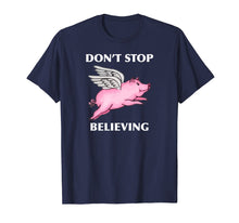 Ladda upp bild till gallerivisning, Funny shirts V-neck Tank top Hoodie sweatshirt usa uk au ca gifts for Don't Stop Believing Flying Pig With Wings Standard T Shirt 2516727