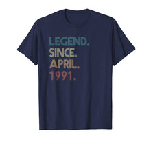 Ladda upp bild till gallerivisning, Funny shirts V-neck Tank top Hoodie sweatshirt usa uk au ca gifts for 28th Birthday gift 28 Years Old Legend Since April 1991 2576982