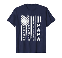 Ladda upp bild till gallerivisning, The Man The Myth The Legend Grandpa Shirt US Flag 88362