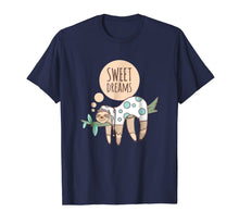Ladda upp bild till gallerivisning, Sweet Dreams Sloth in Pajamas bed time T-shirt 2470508