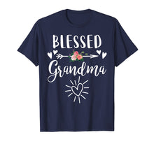 Ladda upp bild till gallerivisning, Funny shirts V-neck Tank top Hoodie sweatshirt usa uk au ca gifts for Blessed Grandma T-Shirt with floral, heart Mother's Day Gift 1363220