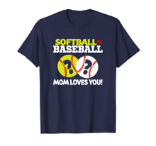 Ladda upp bild till gallerivisning, Funny shirts V-neck Tank top Hoodie sweatshirt usa uk au ca gifts for Softball or Baseball Gender Reveal Mom Loves You T-Shirt 3021686