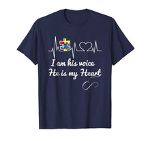 Ladda upp bild till gallerivisning, Funny shirts V-neck Tank top Hoodie sweatshirt usa uk au ca gifts for I Am His Voice He Is My Heart Autism Awareness T Shirt 3895769
