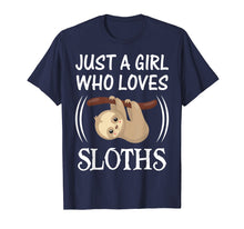 Ladda upp bild till gallerivisning, Funny shirts V-neck Tank top Hoodie sweatshirt usa uk au ca gifts for Just a Girl Who Loves Sloths - Lazy Sloth Lover T-Shirt Gift 3542689