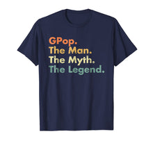 Ladda upp bild till gallerivisning, Mens Gpop Man Myth Legend Father Dad Uncle Gift Idea Tees 875295