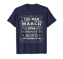 Ladda upp bild till gallerivisning, Funny shirts V-neck Tank top Hoodie sweatshirt usa uk au ca gifts for 65th Birthday Gift The Man Myth Legend March 1954 T-Shirt 1964744