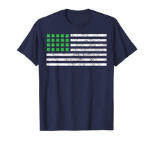 Ladda upp bild till gallerivisning, Funny shirts V-neck Tank top Hoodie sweatshirt usa uk au ca gifts for St Patricks Day Flag Shirt, USA Flag with Irish Shamrock Tee 2033740