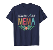 Ladda upp bild till gallerivisning, Funny shirts V-neck Tank top Hoodie sweatshirt usa uk au ca gifts for Blessed To Be Called Mema Floral T-Shirt Funny Mema Gift 1462908