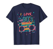 Ladda upp bild till gallerivisning, Funny shirts V-neck Tank top Hoodie sweatshirt usa uk au ca gifts for Retro I Love the 90s Boombox Playing Music Tshirt 956367