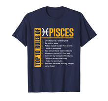 Ladda upp bild till gallerivisning, Funny shirts V-neck Tank top Hoodie sweatshirt usa uk au ca gifts for Top 10 Rules of Pisces Birthday Gifts T-Shirt 1643840