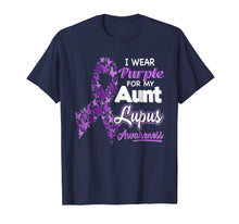 Ladda upp bild till gallerivisning, Funny shirts V-neck Tank top Hoodie sweatshirt usa uk au ca gifts for I wear Purple for my Aunt - Lupus Awareness shirt 1430604