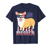 Ladda upp bild till gallerivisning, Funny shirts V-neck Tank top Hoodie sweatshirt usa uk au ca gifts for Corgi Merica T-Shirt for Kids Boys USA Flag 4th of July Dog 4059493