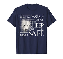 Ladda upp bild till gallerivisning, Funny shirts V-neck Tank top Hoodie sweatshirt usa uk au ca gifts for Leave on wolf alive and the sheep are never safe Shirt 416968