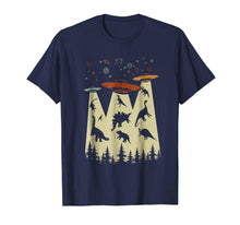 Ladda upp bild till gallerivisning, Vintage Dinosaur Alien Abduction T-shirt Funny Alien Shirt 330902