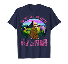 Ladda upp bild till gallerivisning, Sloth Hiking Team T Shirt - Sloth Lover Hiking Travelling