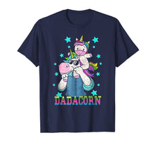Ladda upp bild till gallerivisning, Dadacorn Funny Unicorn Fathers Day Gift T-Shirt 32950