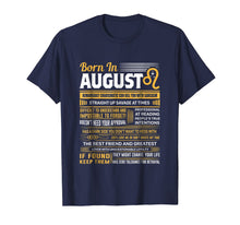 Ladda upp bild till gallerivisning, August Birthday Gifts - Born In August Leo T-Shirt 213649