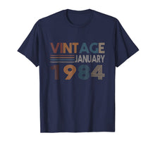 Ladda upp bild till gallerivisning, Retro Vintage January 1984 T-Shirt 35th Birthday Gift Tee 836152