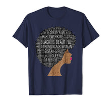 Ladda upp bild till gallerivisning, Funny shirts V-neck Tank top Hoodie sweatshirt usa uk au ca gifts for Strong Black Woman With Afro Natural Hair In Words Tee Shirt 2059250