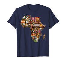 Ladda upp bild till gallerivisning, Funny shirts V-neck Tank top Hoodie sweatshirt usa uk au ca gifts for African pride traditional ethnic pattern Africa map t-shirt 950495