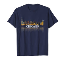 Ladda upp bild till gallerivisning, Chicago T Shirt Chicago City Skyline Lights At Night Gifts
